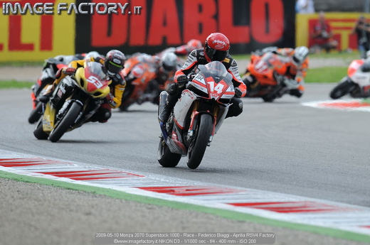 2009-05-10 Monza 2070 Superstock 1000 - Race - Federico Biaggi - Aprilia RSV4 Factory